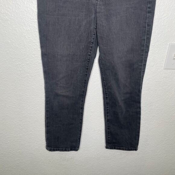 Madewell Womens Jeans Size 28 The Perfect Vintage Crop Jean Faded Black Denim - Picture 9 of 13